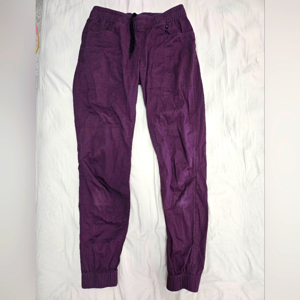 Black Diamond Supply Notion Cotton Jogger Plum Climbing Bouldering Pants Small